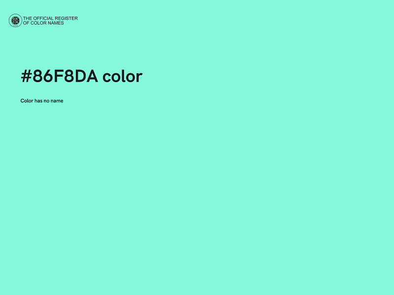 #86F8DA color image