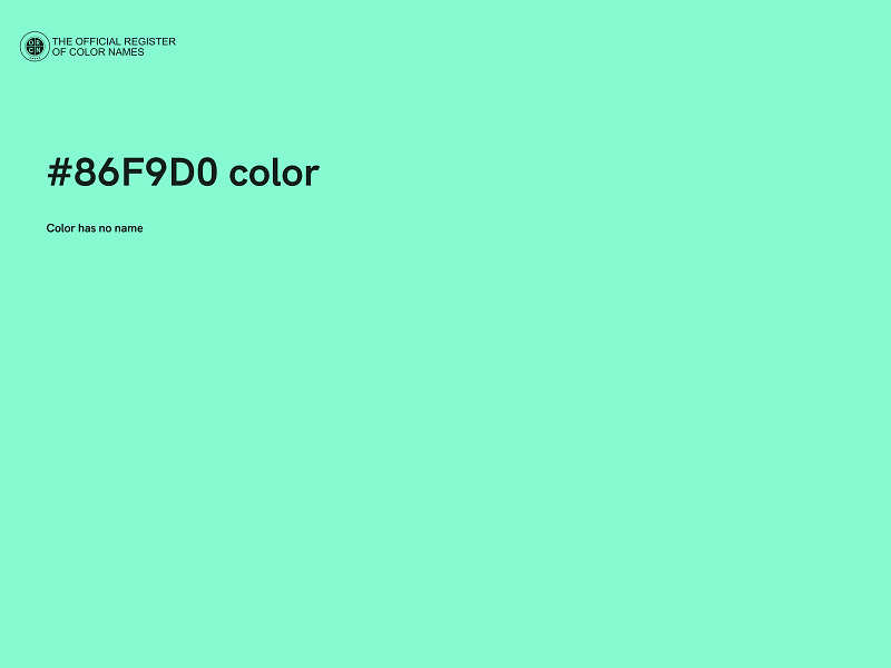 #86F9D0 color image