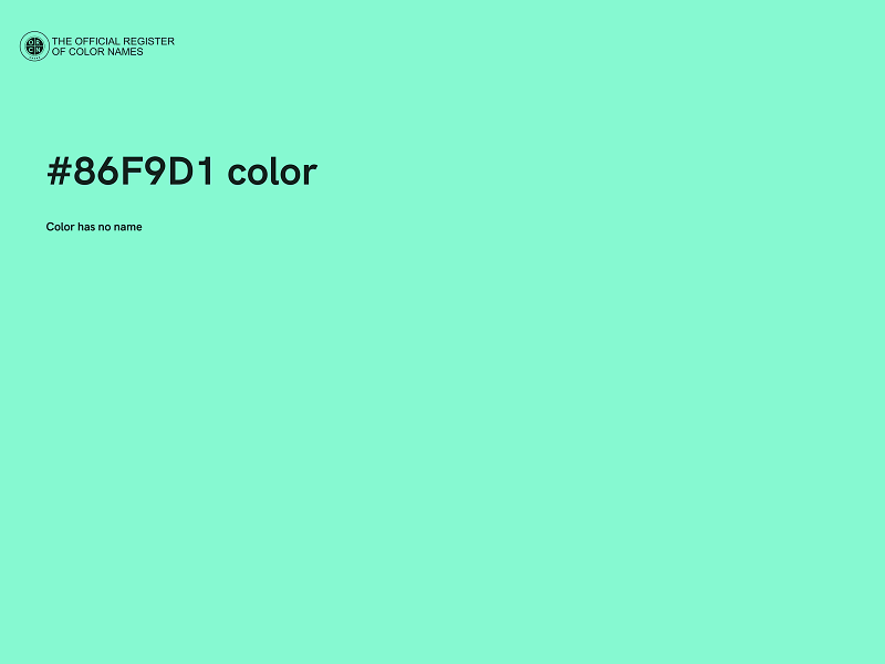 #86F9D1 color image