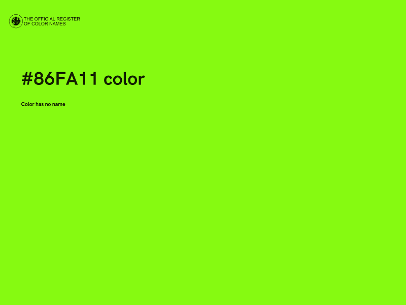 #86FA11 color image