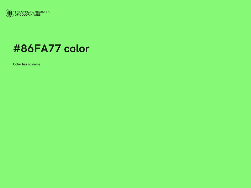 #86FA77 color image