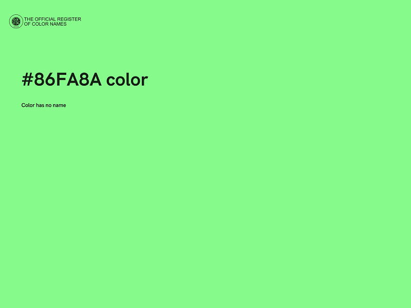 #86FA8A color image