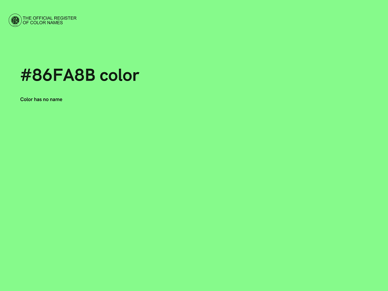 #86FA8B color image