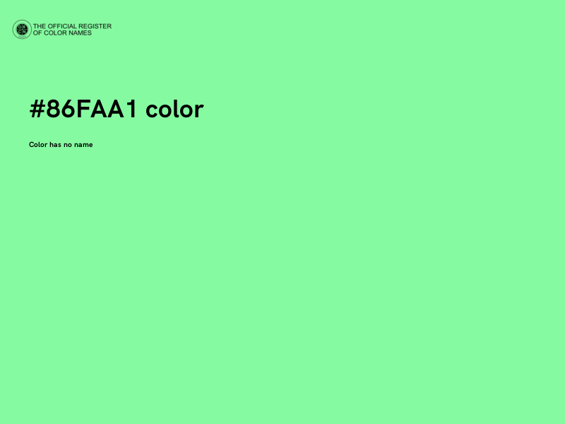 #86FAA1 color image