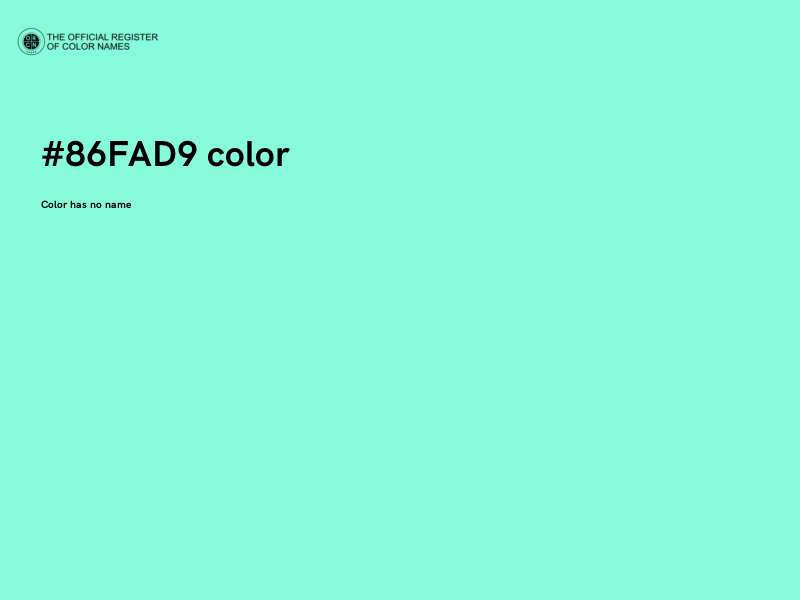 #86FAD9 color image