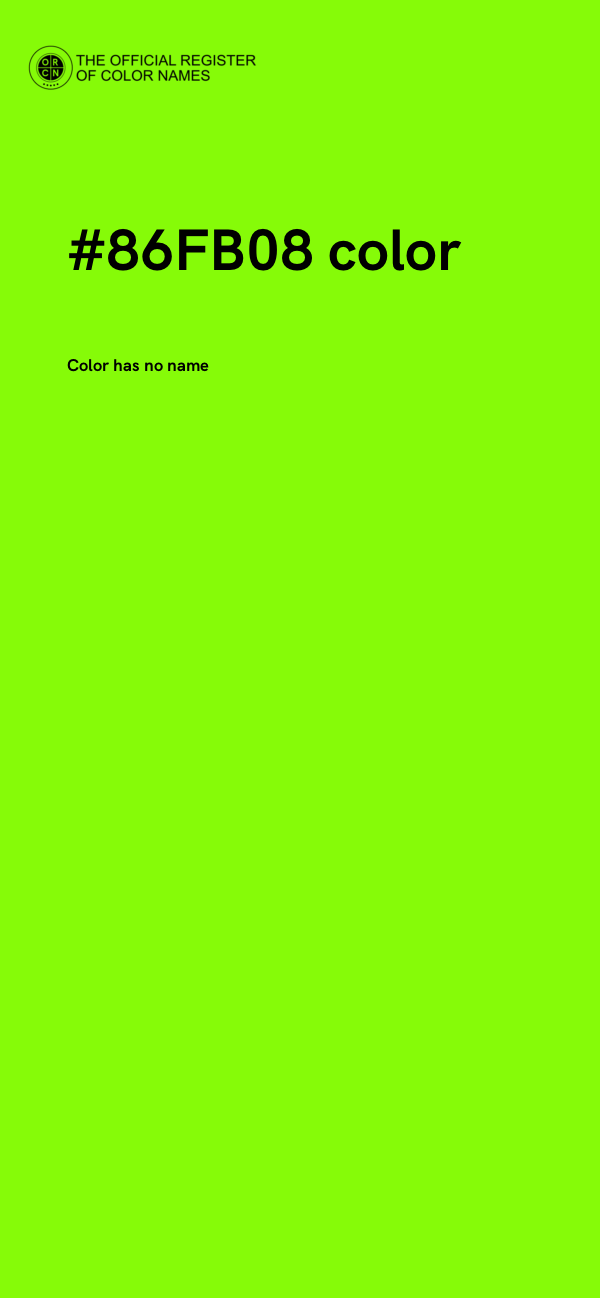 #86FB08 color image