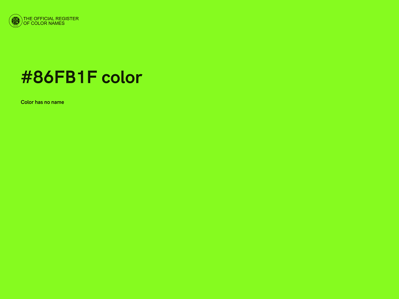 #86FB1F color image