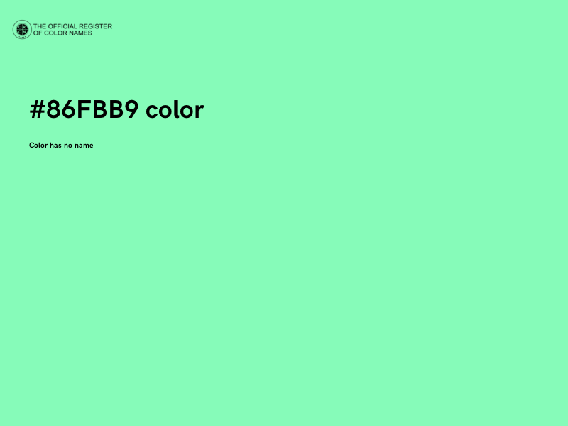 #86FBB9 color image