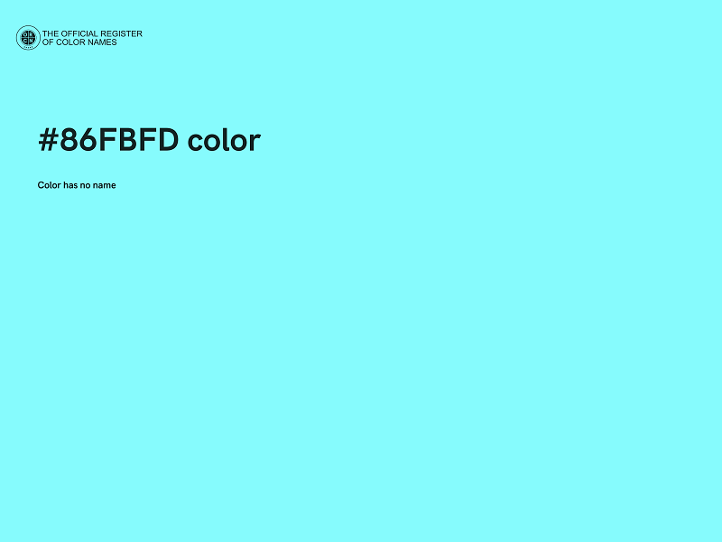 #86FBFD color image