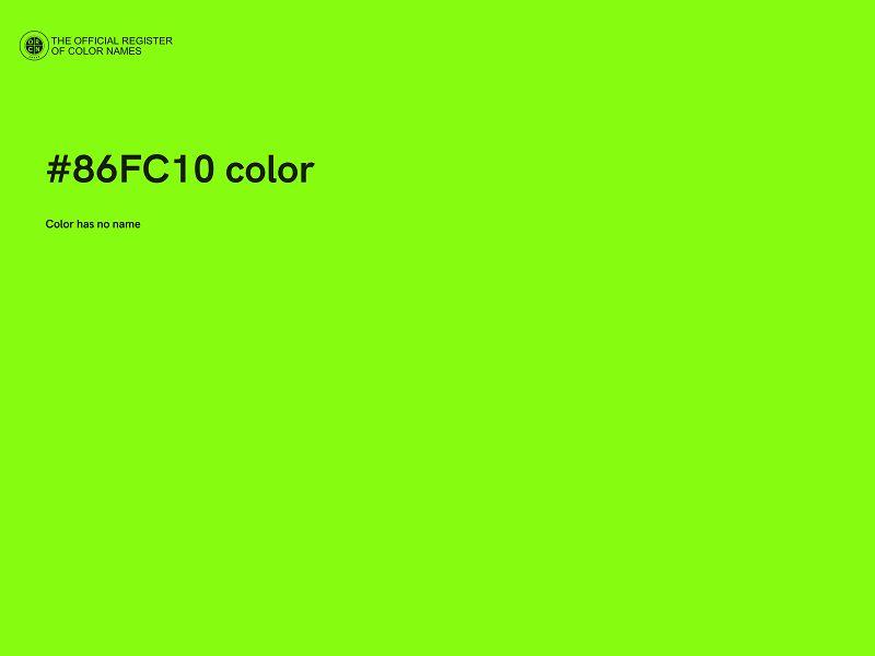 #86FC10 color image