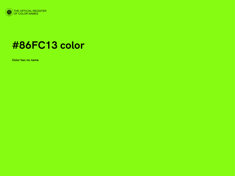 #86FC13 color image