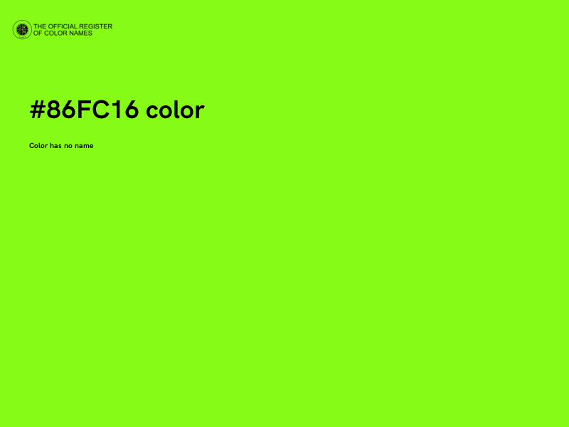 #86FC16 color image