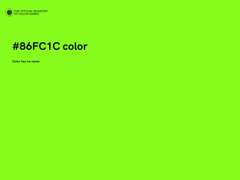 #86FC1C color image