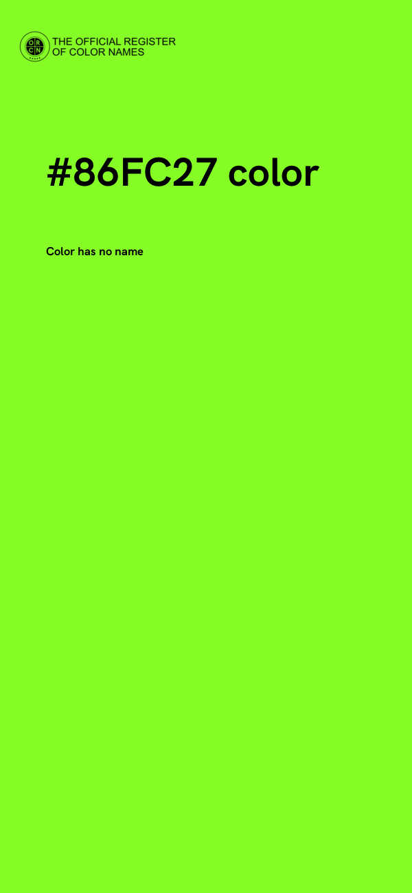 #86FC27 color image