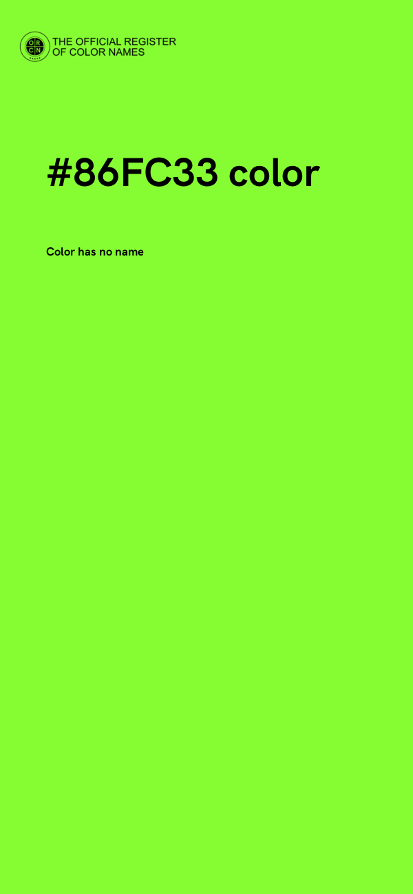 #86FC33 color image