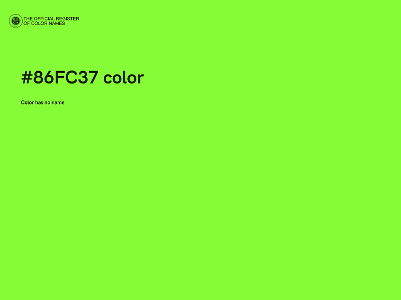 #86FC37 color image