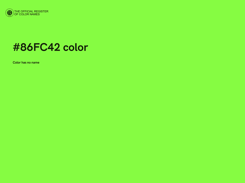 #86FC42 color image