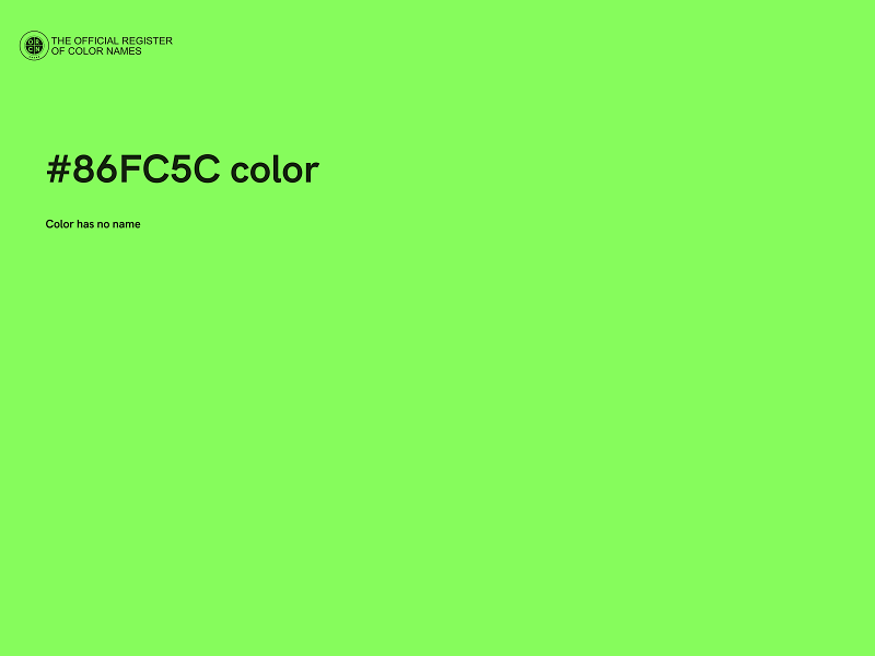 #86FC5C color image