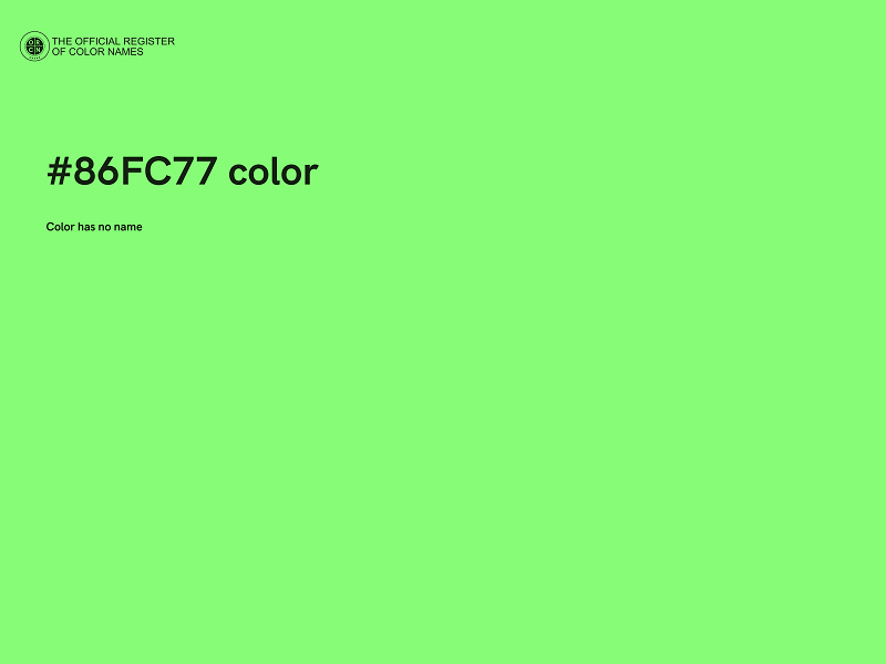 #86FC77 color image