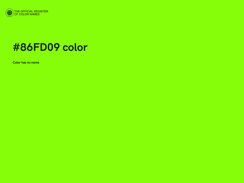 #86FD09 color image