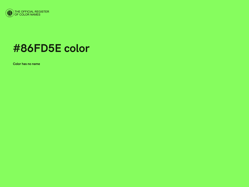 #86FD5E color image