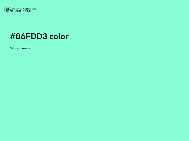 #86FDD3 color image