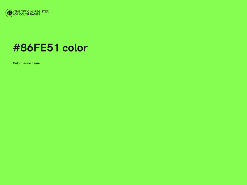 #86FE51 color image