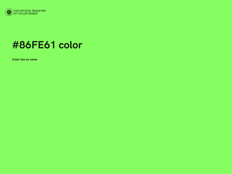 #86FE61 color image