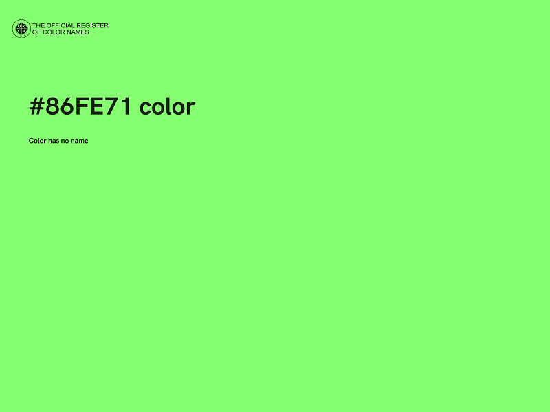 #86FE71 color image
