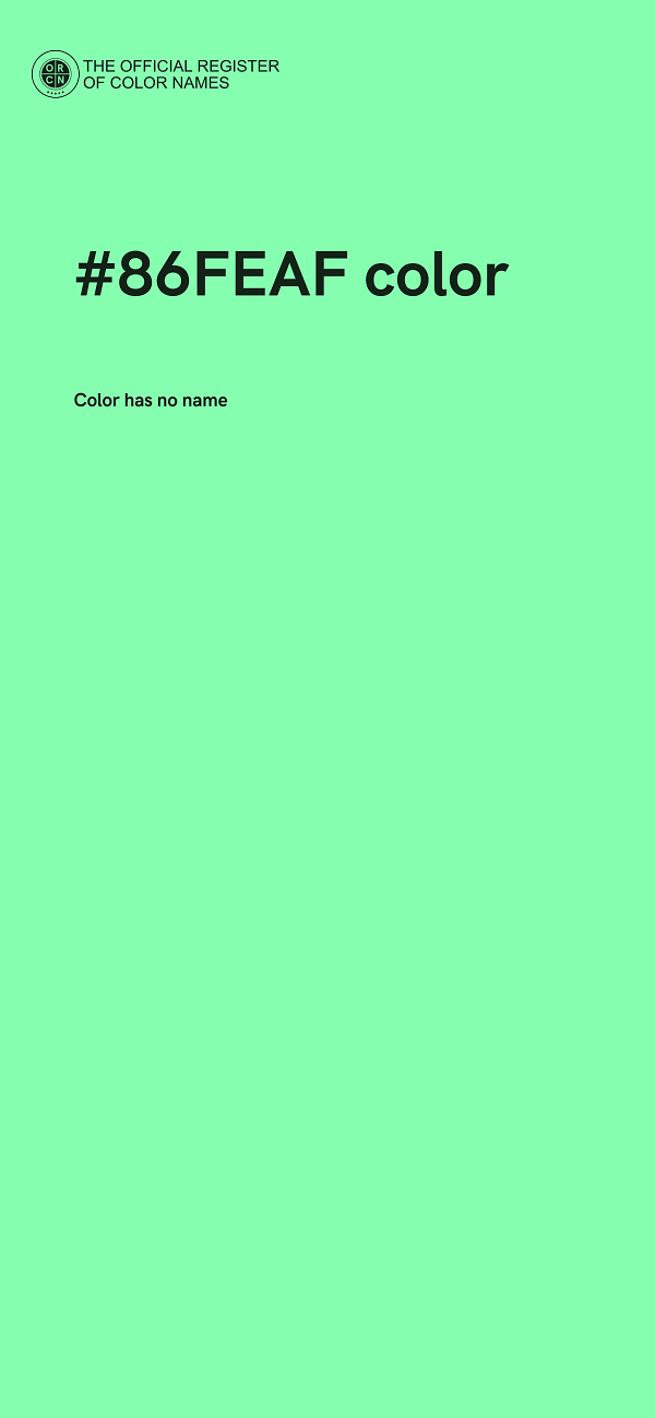 #86FEAF color image