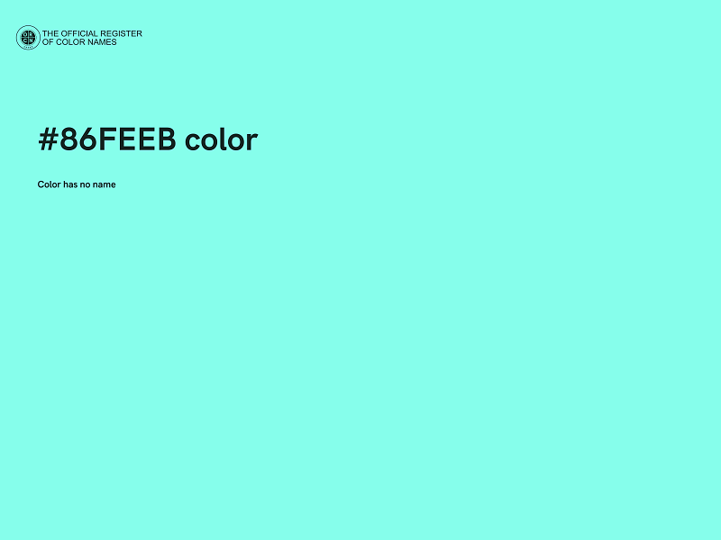 #86FEEB color image