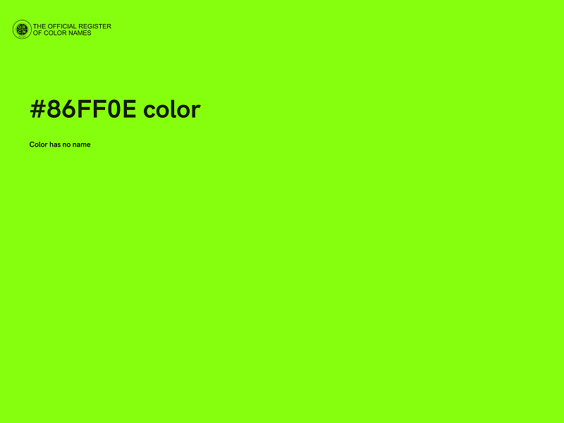 #86FF0E color image