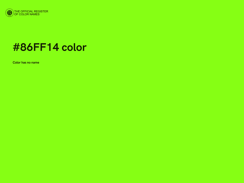 #86FF14 color image