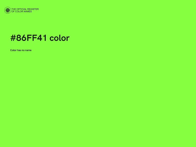 #86FF41 color image