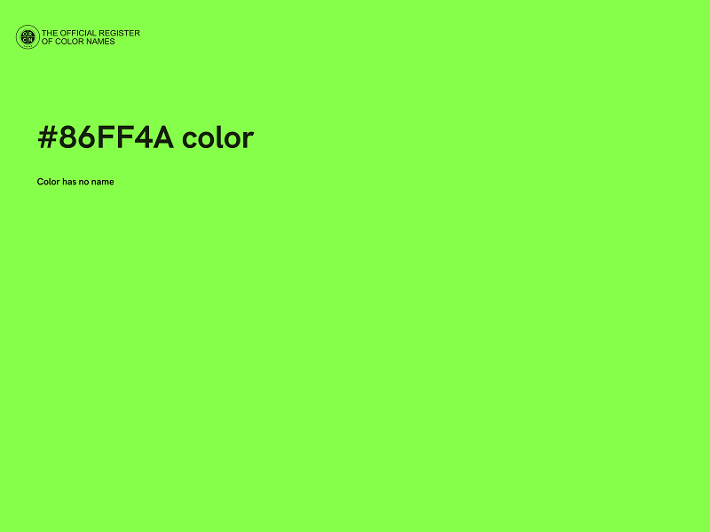 #86FF4A color image