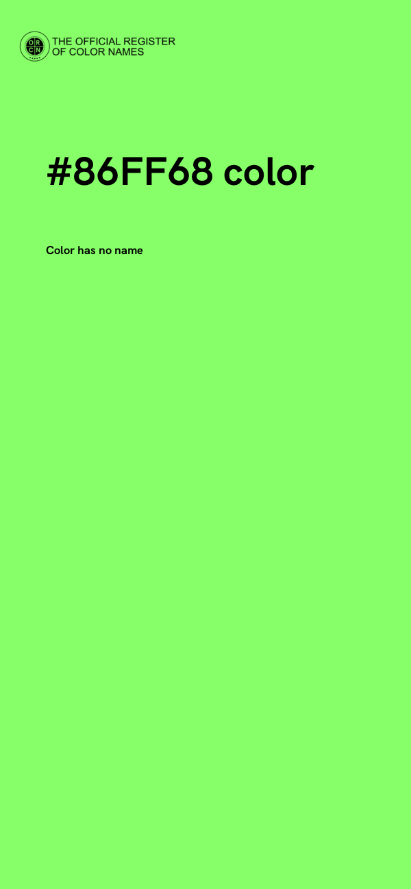 #86FF68 color image