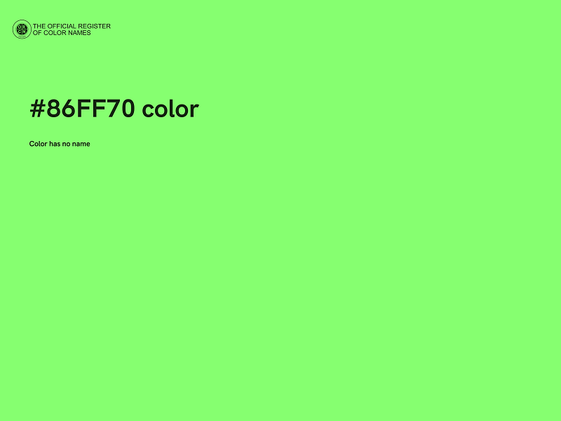 #86FF70 color image