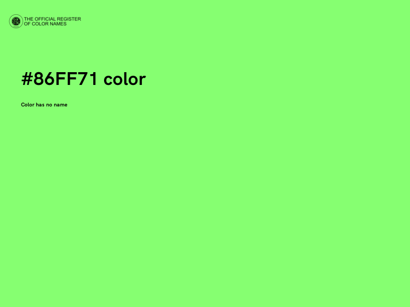 #86FF71 color image