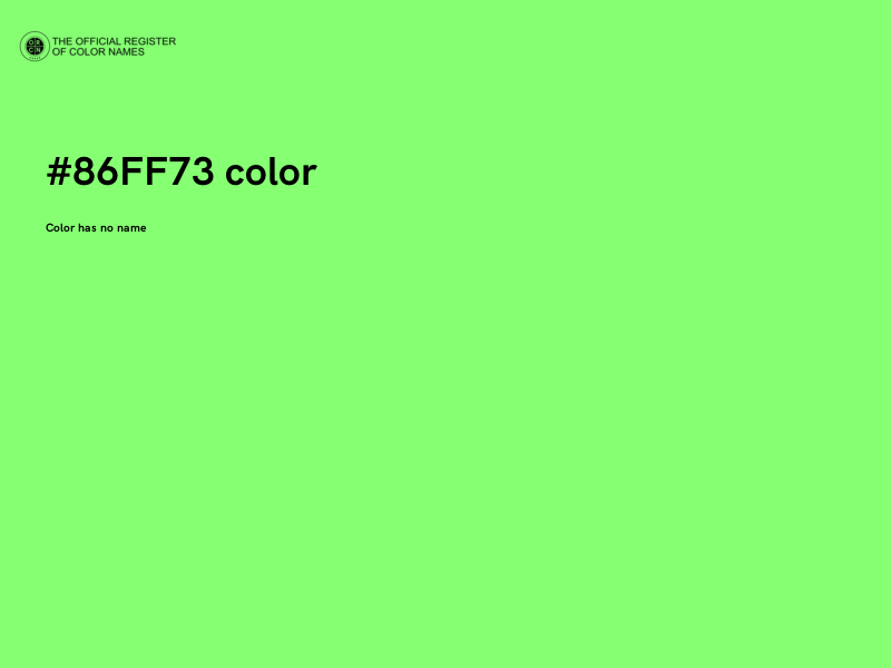 #86FF73 color image