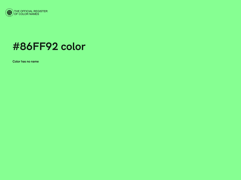 #86FF92 color image