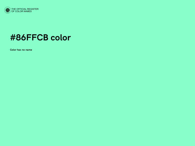 #86FFCB color image