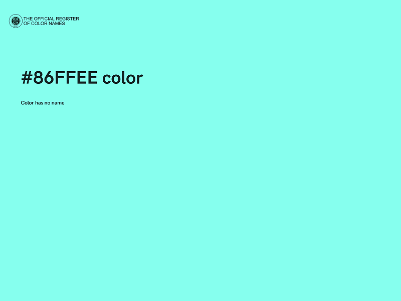 #86FFEE color image