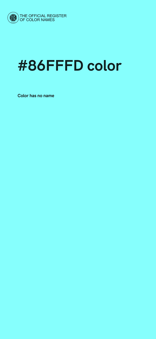 #86FFFD color image
