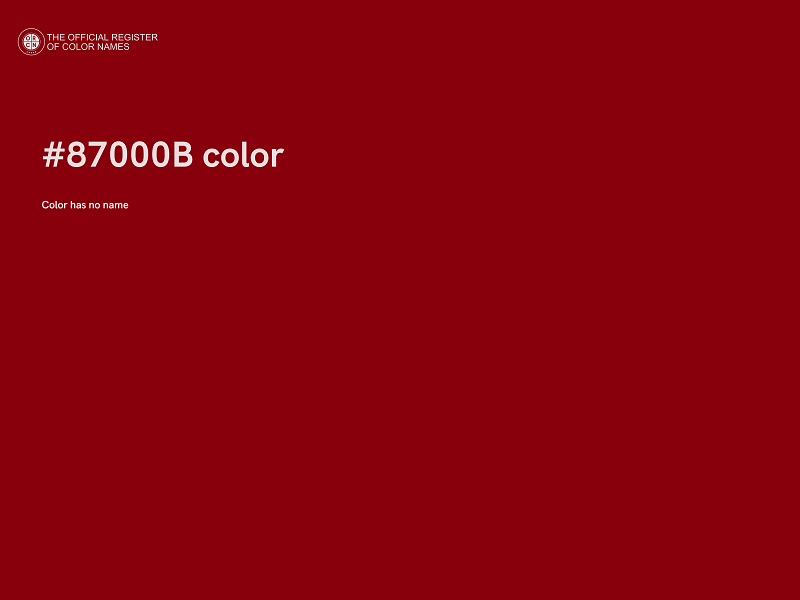 #87000B color image