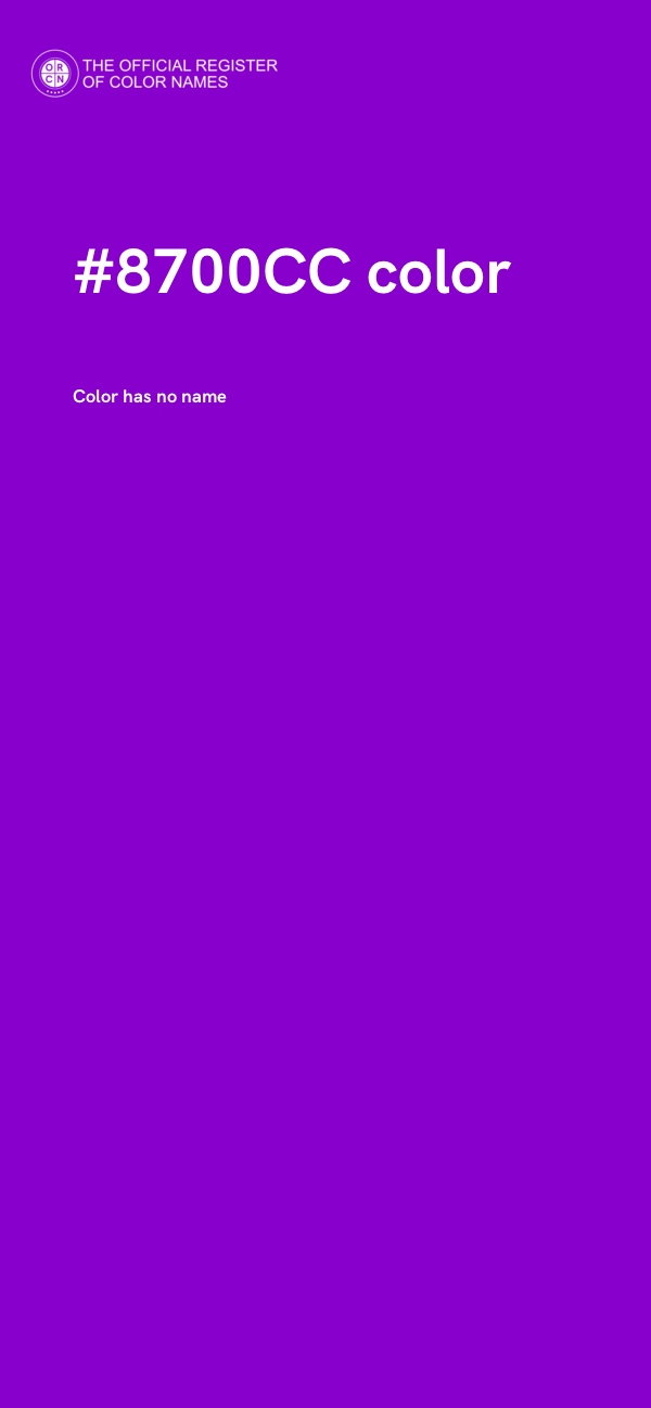 #8700CC color image