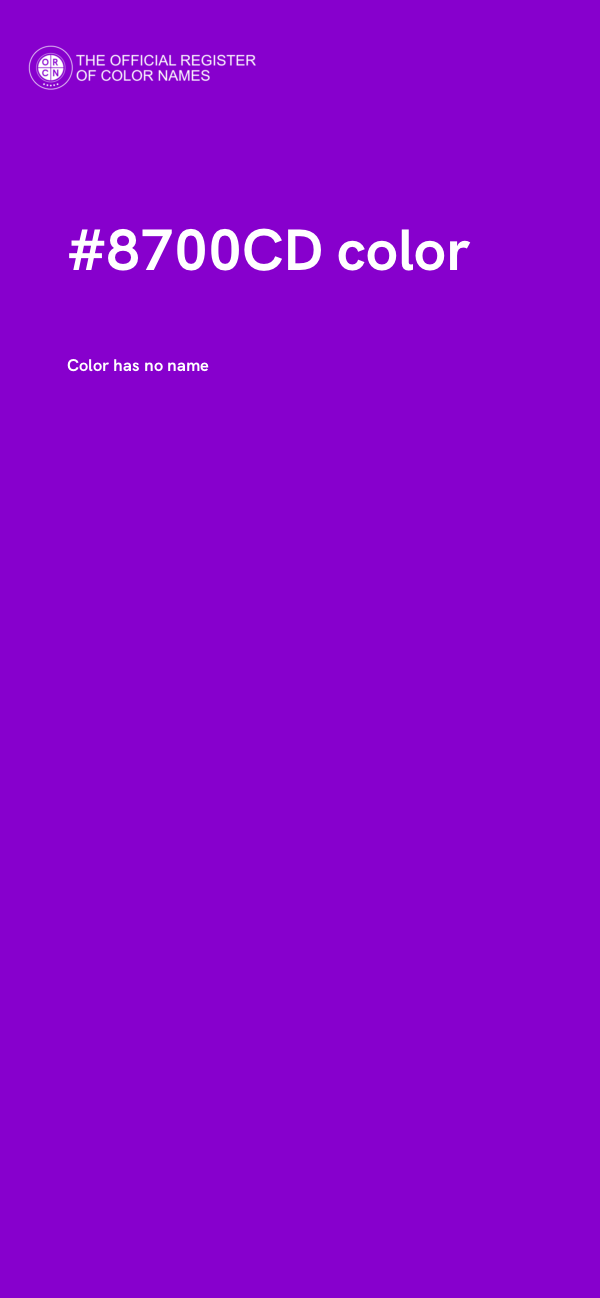 #8700CD color image