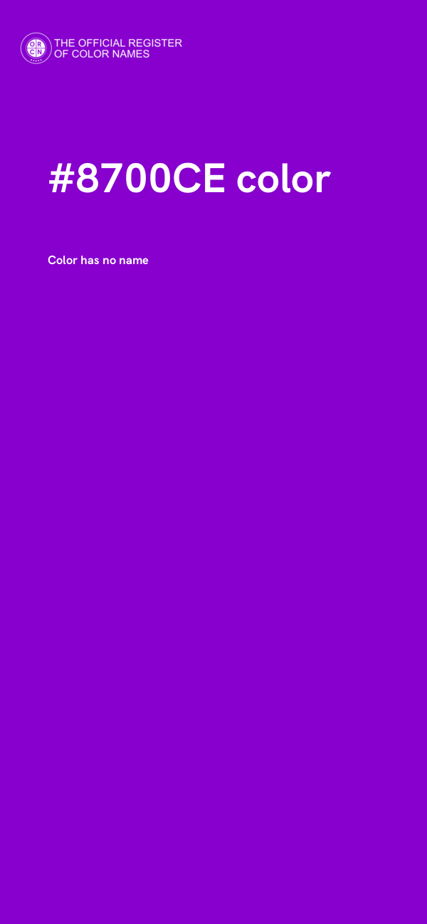 #8700CE color image