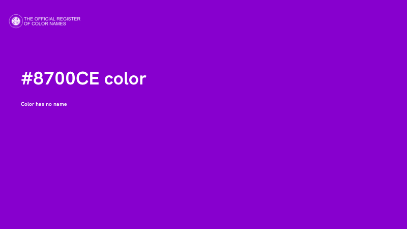 #8700CE color image