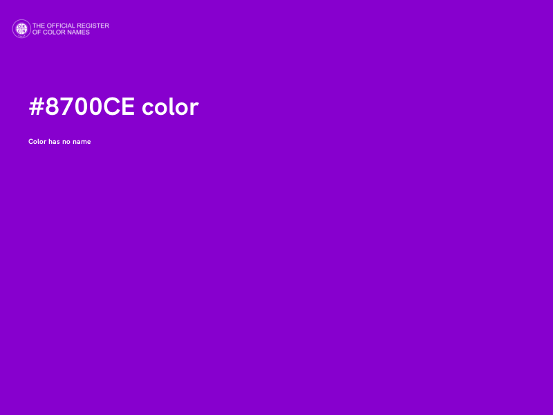 #8700CE color image