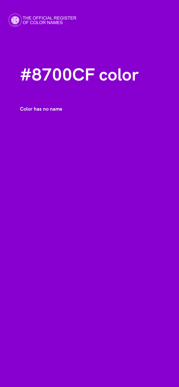 #8700CF color image